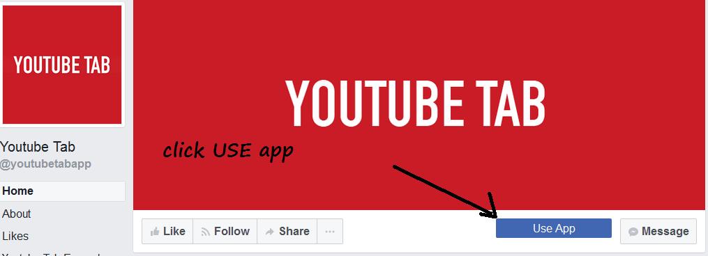 how to add youtube tab facebook page