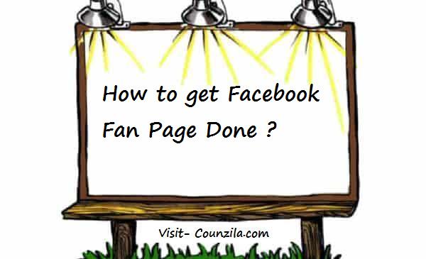 How to get Facebook Fan Page Done