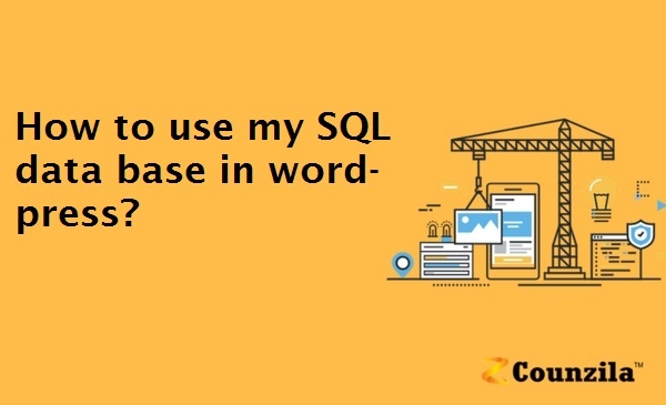 How to use my SQL data base in word-press