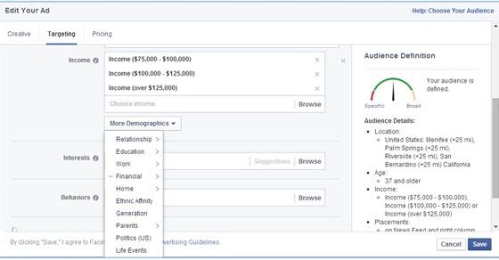 how to target immigrant audience in facebook