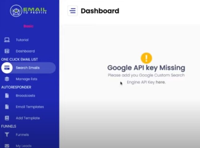 Email 2 Profits demo google api Email 2 Profits demo google api