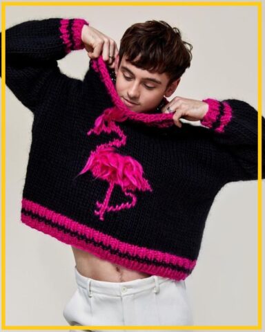 Tom Daley knitting dress Tom Daley knitting dress